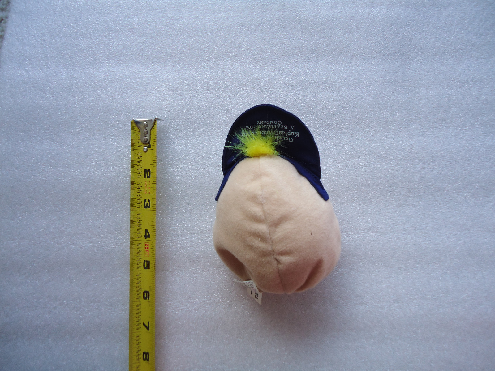 Bean Bag Toy Man's head with Blue Visor - Plays spooky laugh from Kaplan Careers