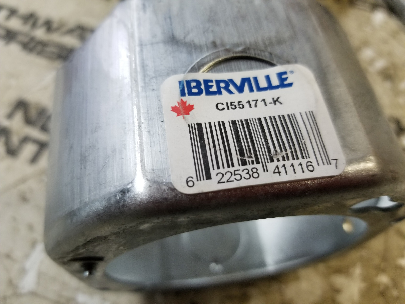 LOT OF 5PC -  CI55171-K Iberville Octagonal EXT Ring 1-Outlet, Octagonal Hollow - Picture 4 of 6