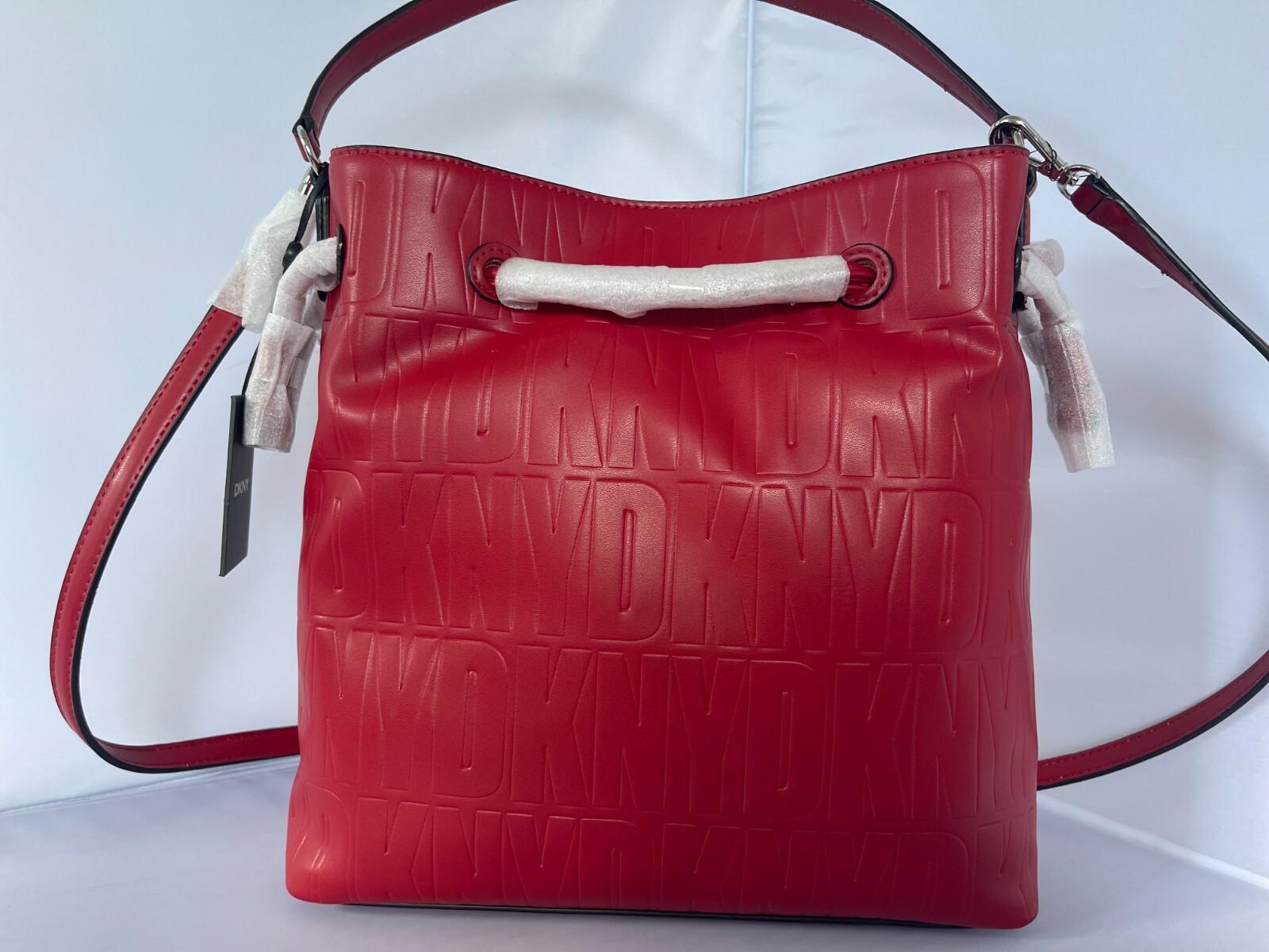 バッグ DKNY leather bag New DKNY Red Leather Handbag Purse/ Shoulder Bag | eBay