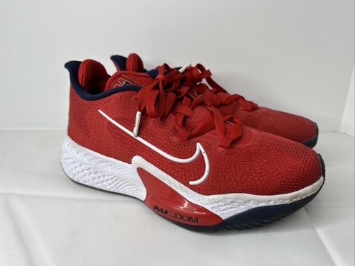 Nike Zoom バスケットボールシューズ ホワイト/レッド 28-28.5 NIKE 即納 ナイキ バッシュ バスケットシューズ メンズ ズーム
