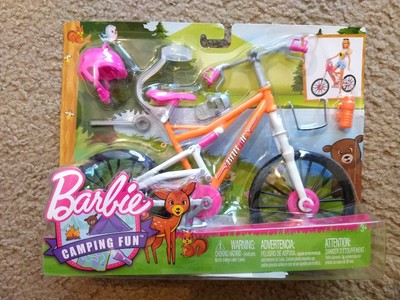 barbie camping fun bikes