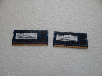 Elpida 4GB Kit, 2 x 2GB Memory Ram 2RX8 PC3 10600S-9-10-F1 (EBJ21UE8BFU0-DJ-F