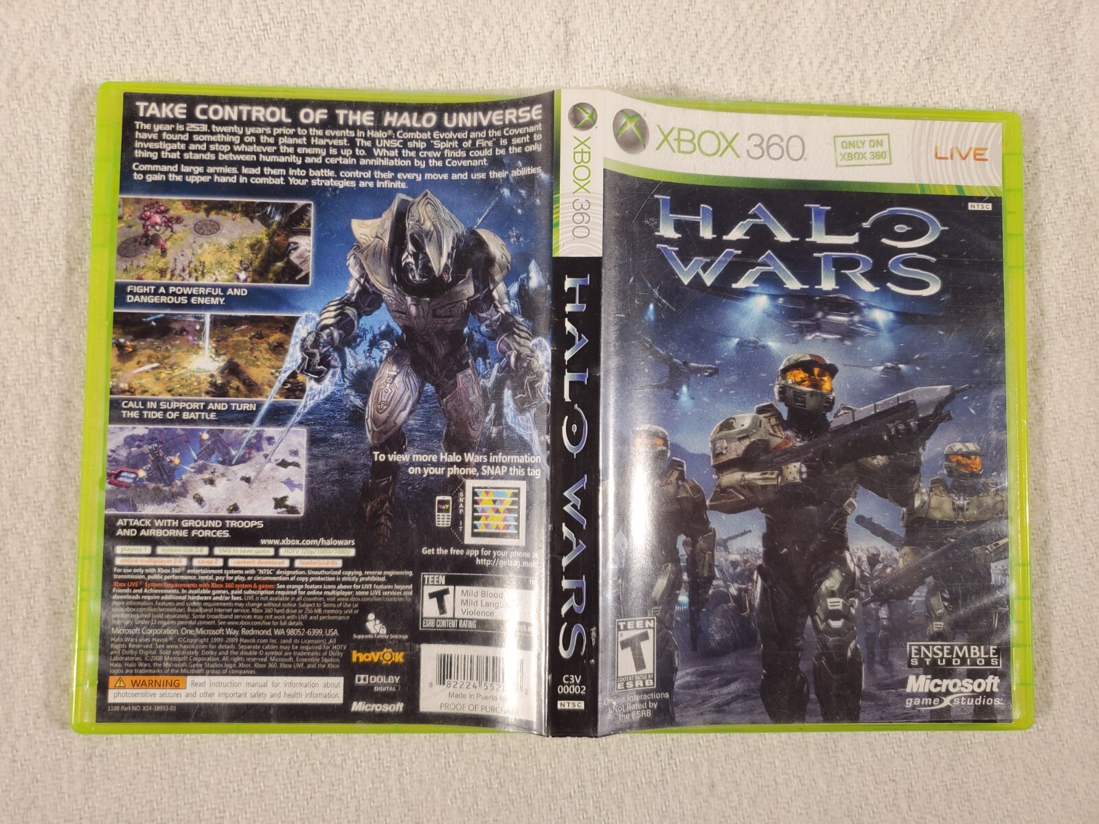 【中古】 Halo wars（ヘイローウォーズ）（Xbox 360 プラチナコレクション）/XB360/C3V00115/B 12才以上対象 Halo Wars - Limited Edition (Xbox 360) CIB Collector's