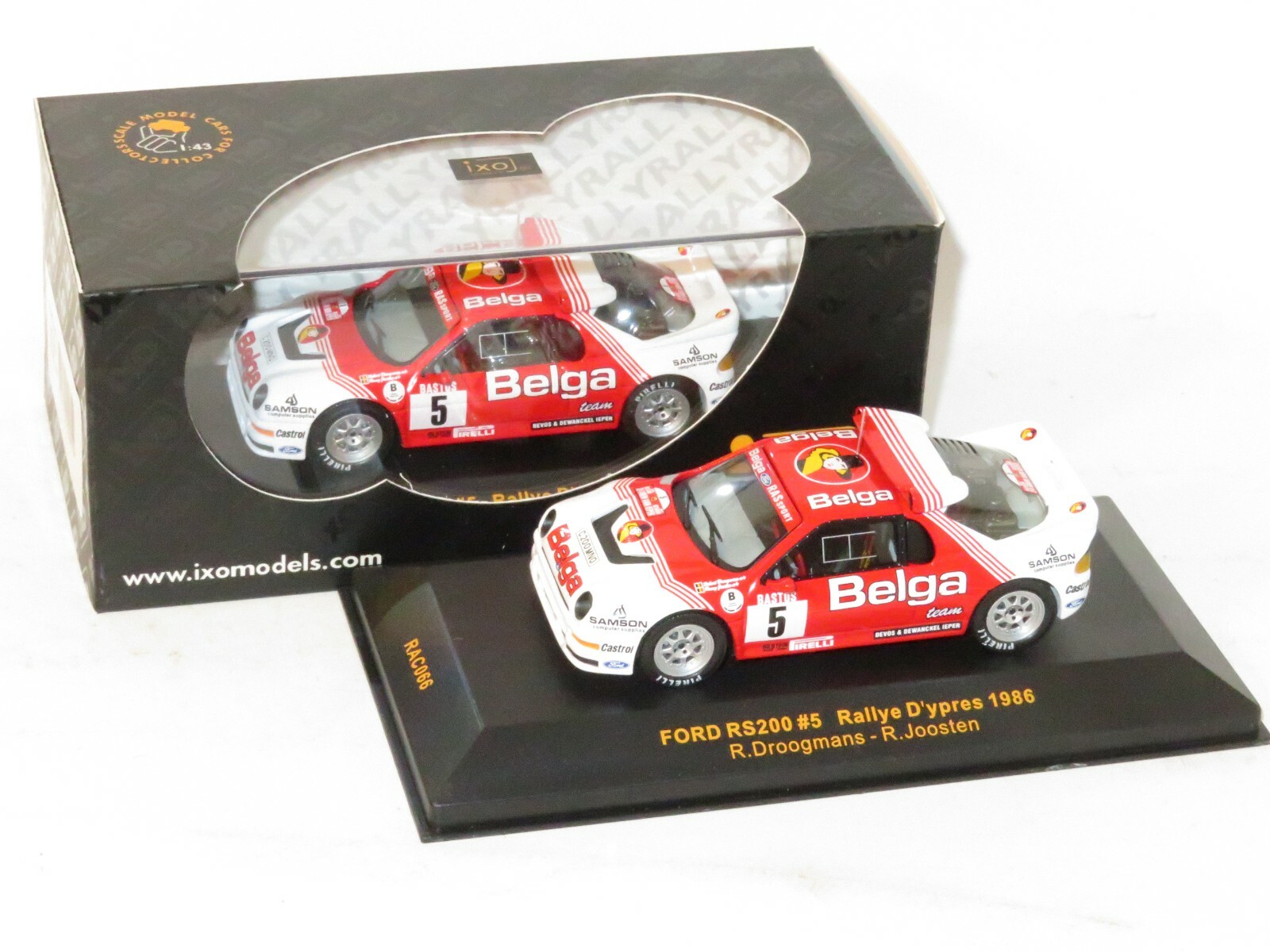 1/43 Ford RS200 Group B - Belga Team Rally Ypres - Belgium