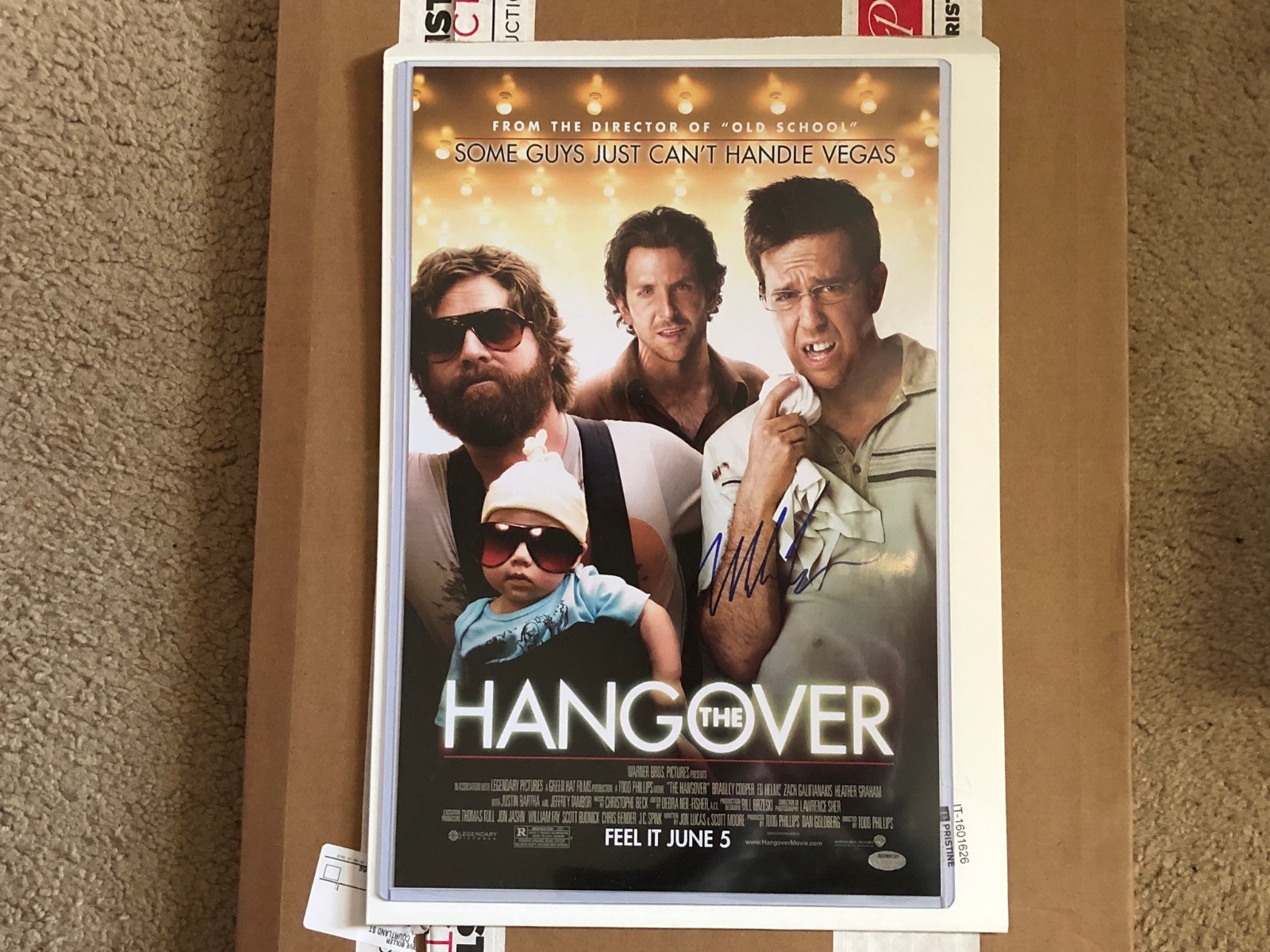 The Hangover 11x17 Movie Poster Mike Tyson Autographed COA