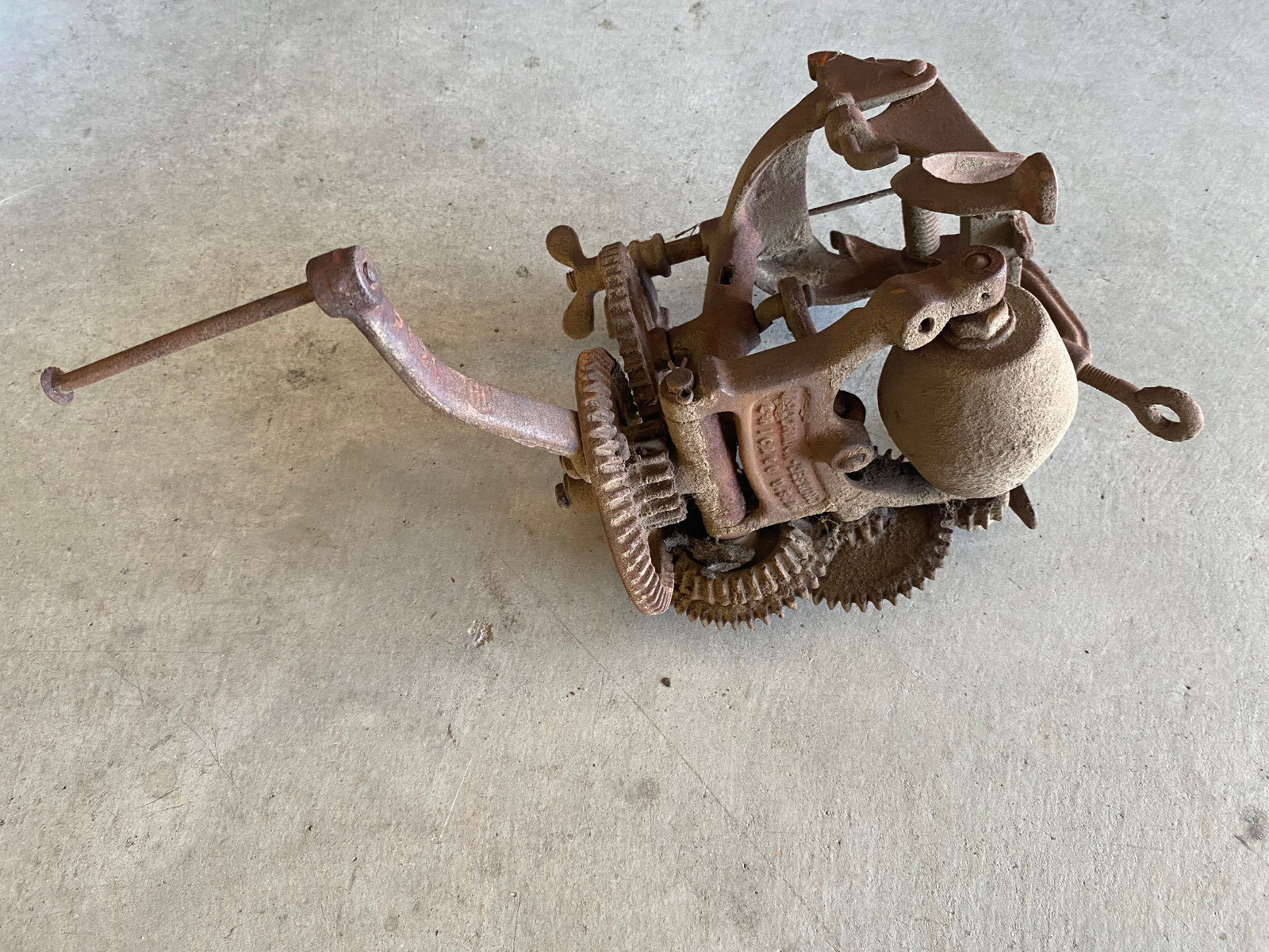 McCormick Deering Mow Machine Sickle Bar Grinder Sharpener Chicago U.S.A.