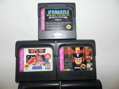 SEGA GAME GEAR Lot Sonic/Judge Dread/Nfl 95