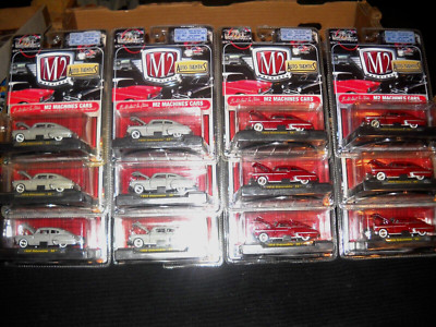 M2 MACHINES*AUTO-THENTICS***LOT of 12-1950 OLDSMOBILE 88-2008-6 RED and 6 GRAY**
