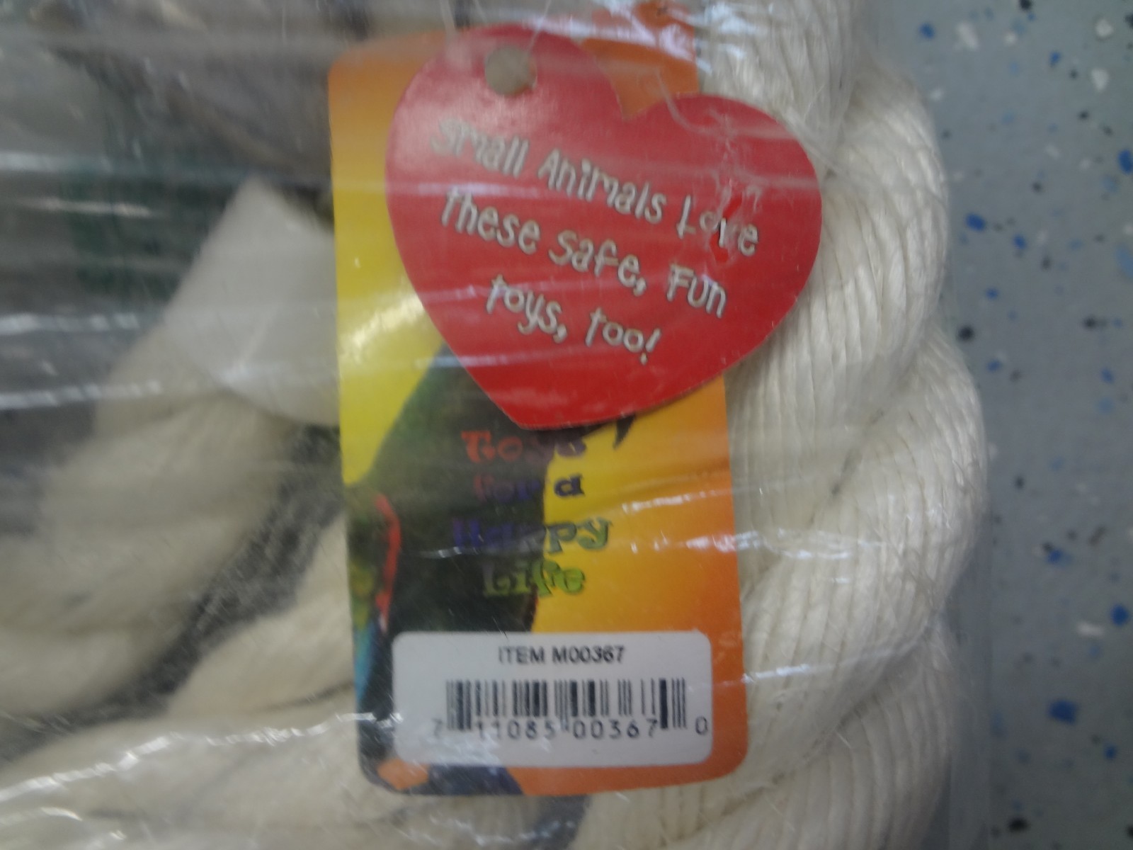 Parrot Perch Pet Bird Natural Bungie Sisal Rope Twister with Bell (O21)