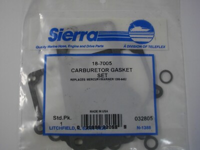 Sierra 18-7005 carburetor repair kit Mercury Mariner outboard 1395-6452