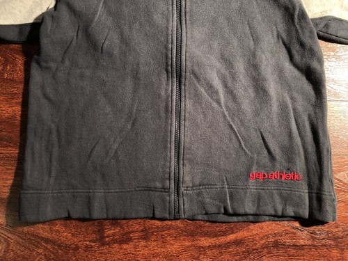 GAP Athletic Youth Boys Full Zip up Blue/Gray Sweater Size Large Regualr
