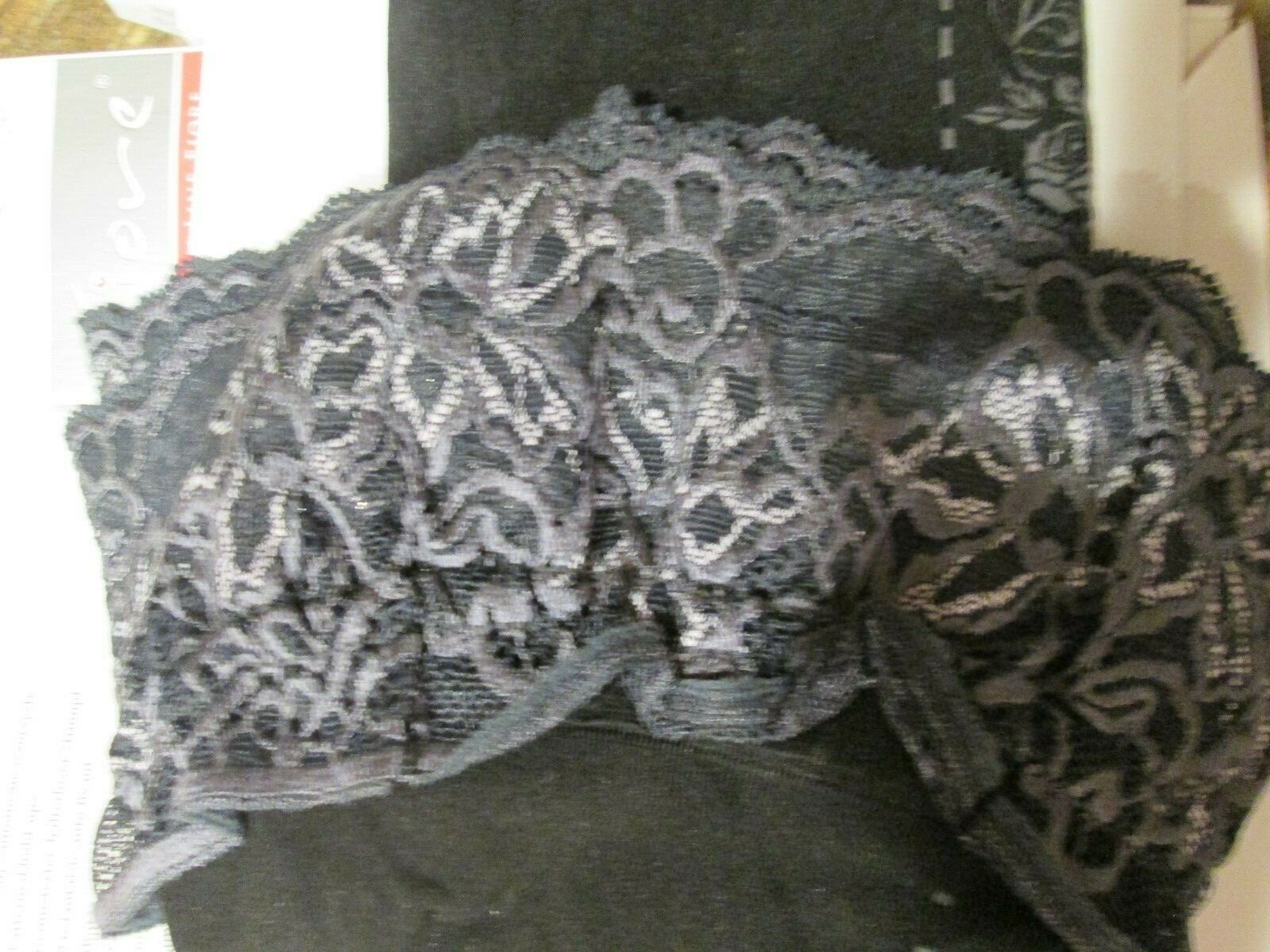 FIORE NARCISA 40 DENIER HOLD UPS FOR COLDER DAYS WHITE OR GRAPHITE ON BLACK