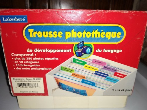 Lakeshore French Flash Cards Over 250 Photo Language Development KT892