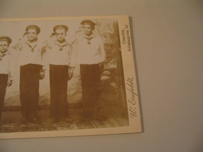 Boys Naval Cadet Outfits Einfeldt Gaarden Cabinet Card Photo cdii