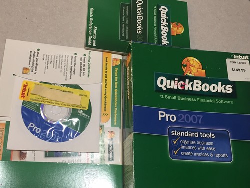 Intuit Quickbooks Pro 2007 for windows Full Retail USA VERSION-new-not sealed
