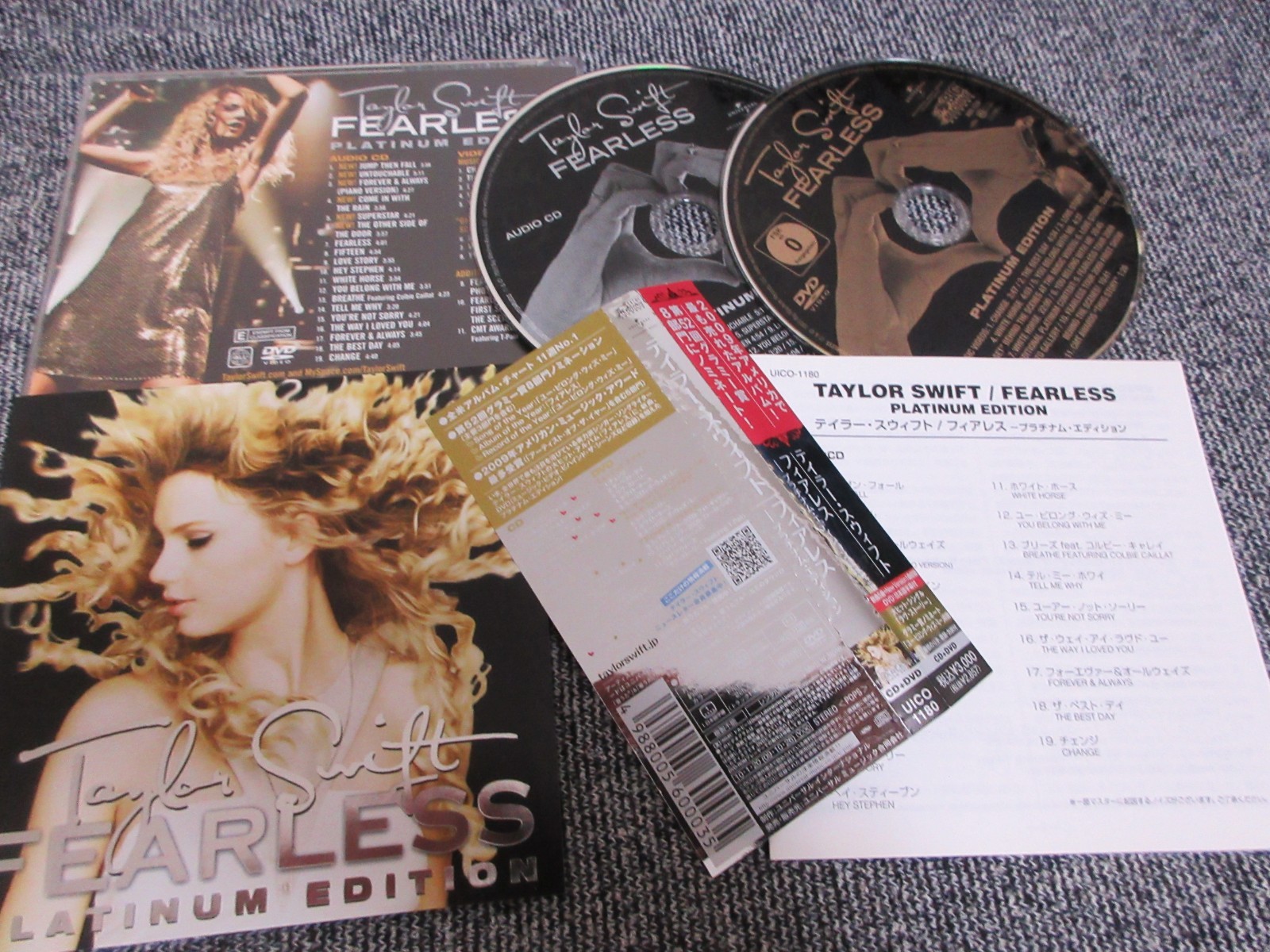 Taylor Swift Fearless (Platinum 〜） サイン入り TAYLOR SWIFT SIGNED AUTOGRAPH FEARLESS PLATINUM EDITION