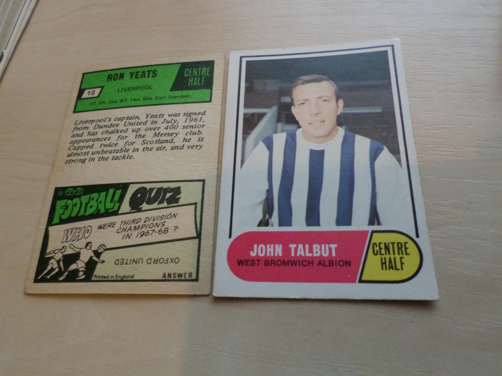 AandBC -Green Back 1969 Football Cards - Choose The Ones You Need !!!