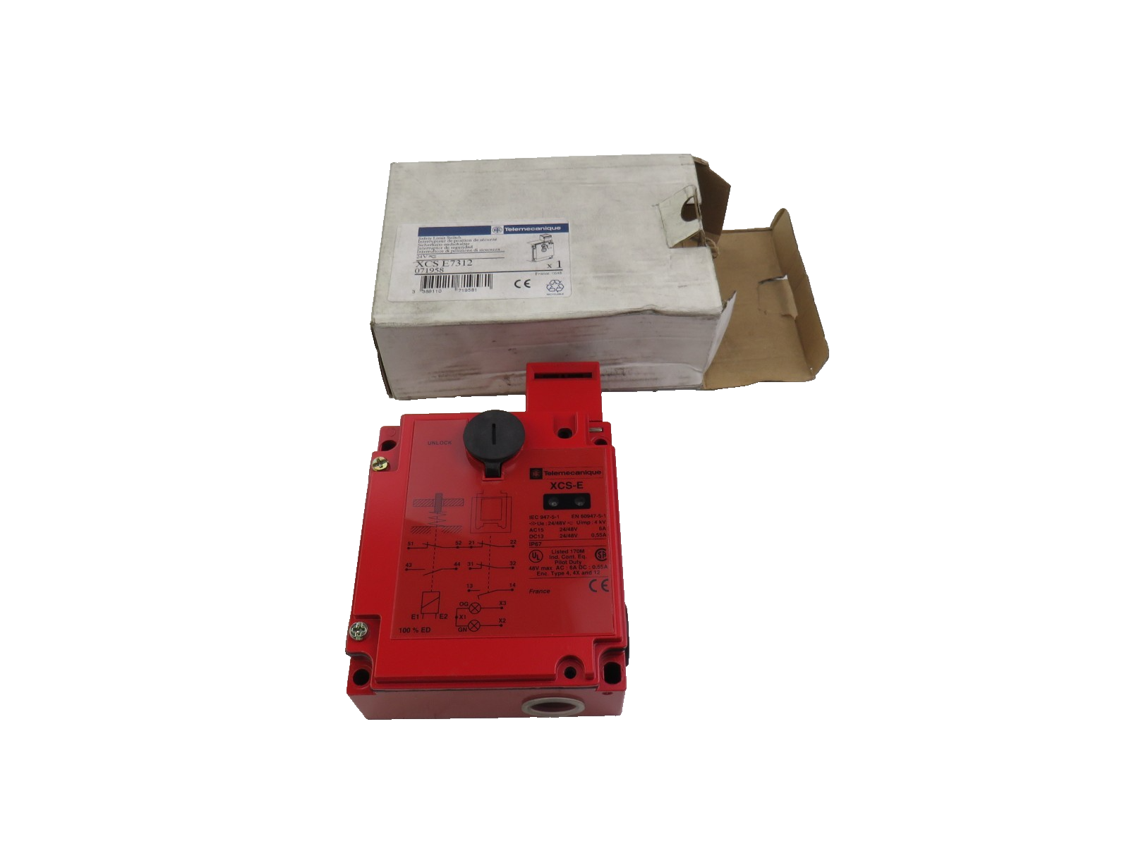 TELEMECANIQUE SCHNEIDER XCSE7312 Safety Limit Interlock Switch New