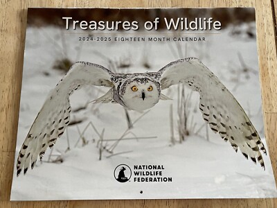 National Wildlife Federation- Wildlife Treasures - 2025 Wall Calendar- 18 Months