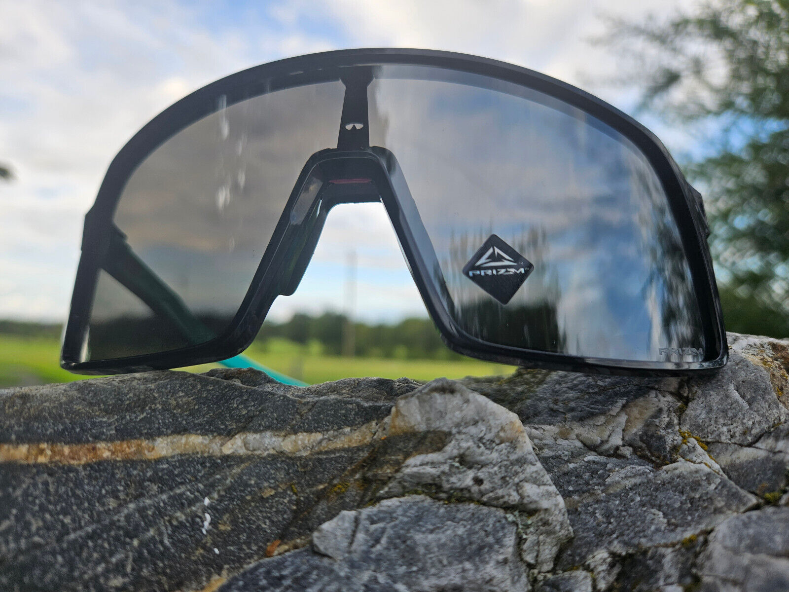 Oakley Sutro Polished Black/Turquoise - Prizm Black Racing Oakley Sutro Polished Black/Turquoise - Prizm Black Racing