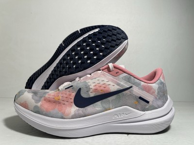 Nike Air Winflo 10 Running Athletic Shoe White Pink Navy FB6940-600 Women Size 8