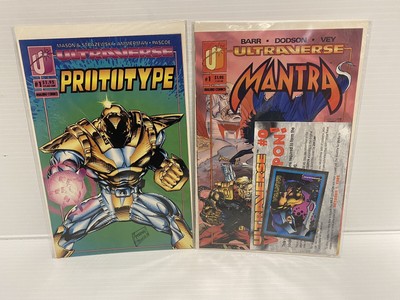 1993 Malibu Comics Mantra #1 (includes trading card+coupon) Prototype #1 NEW B&B