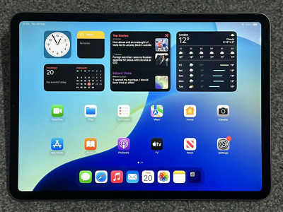 Apple iPad 11 Pro 1st Gen A1980 256GB Tablet WiFi Space Grey + Apple Keyboard