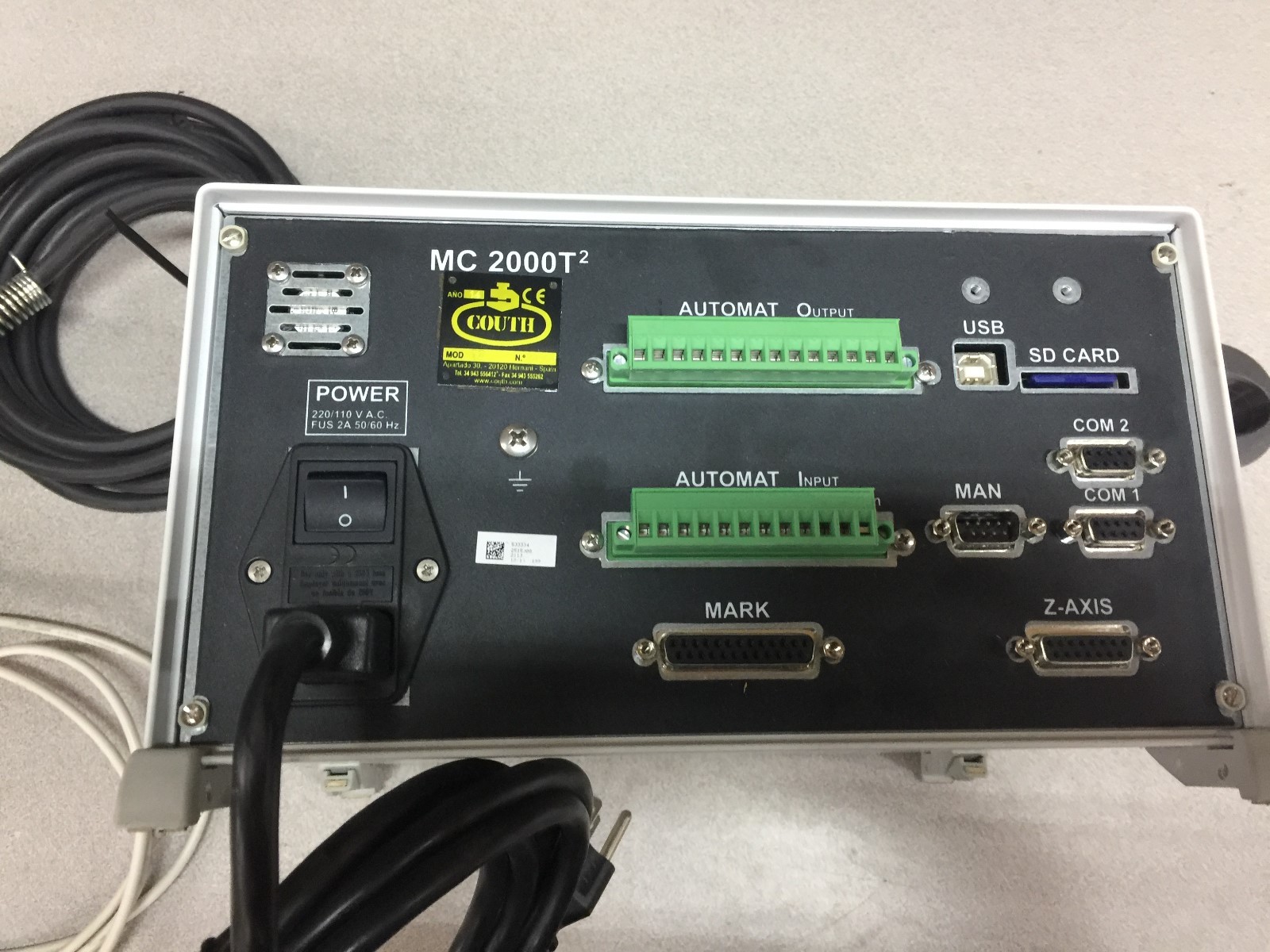 NEW NO BOX COUTH ENGRAVER CONTROLER WITH ENGRAVER HEAD MC 2000T2