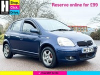 2004 Toyota Yaris 1.0 VVT-i Blue Hatchback 5dr Petrol Manual (134 g/km, 67 bhp) 
