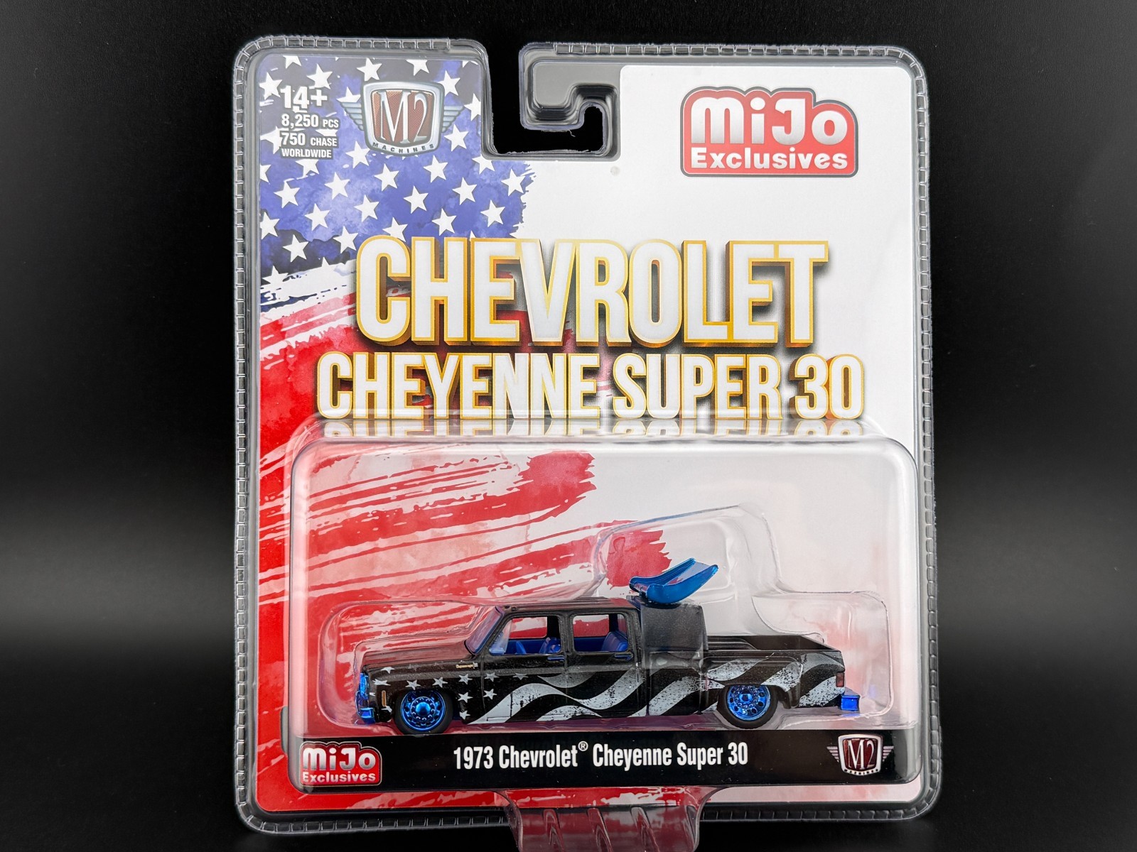 M2 1973 シボレー・シャイアン・スーパー30 ムーンアイズ(チェイスカー) 1/64ミニカー M2​ Machines CHASE ムーンアイズ 1973 シボレー