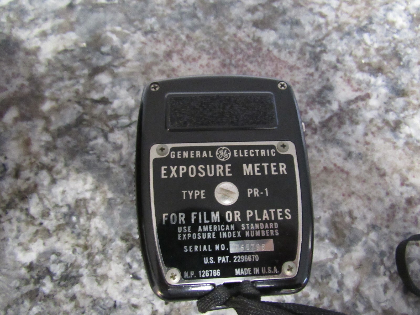 Vintage GE General Electric Type PR-1 Exposure Meter Light Meter with Case