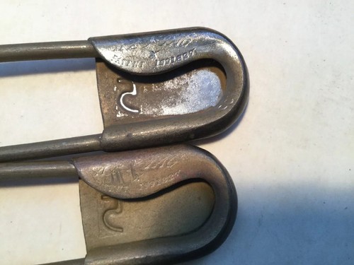 7 Vintage Nickel Plated Brass Laundry Pin Army Gym Locker Horse Blanket Military