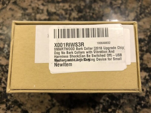 SMARTWOOD Bark Collar 2018 Newest Rechargeable Dog No Bark Collar - Size S