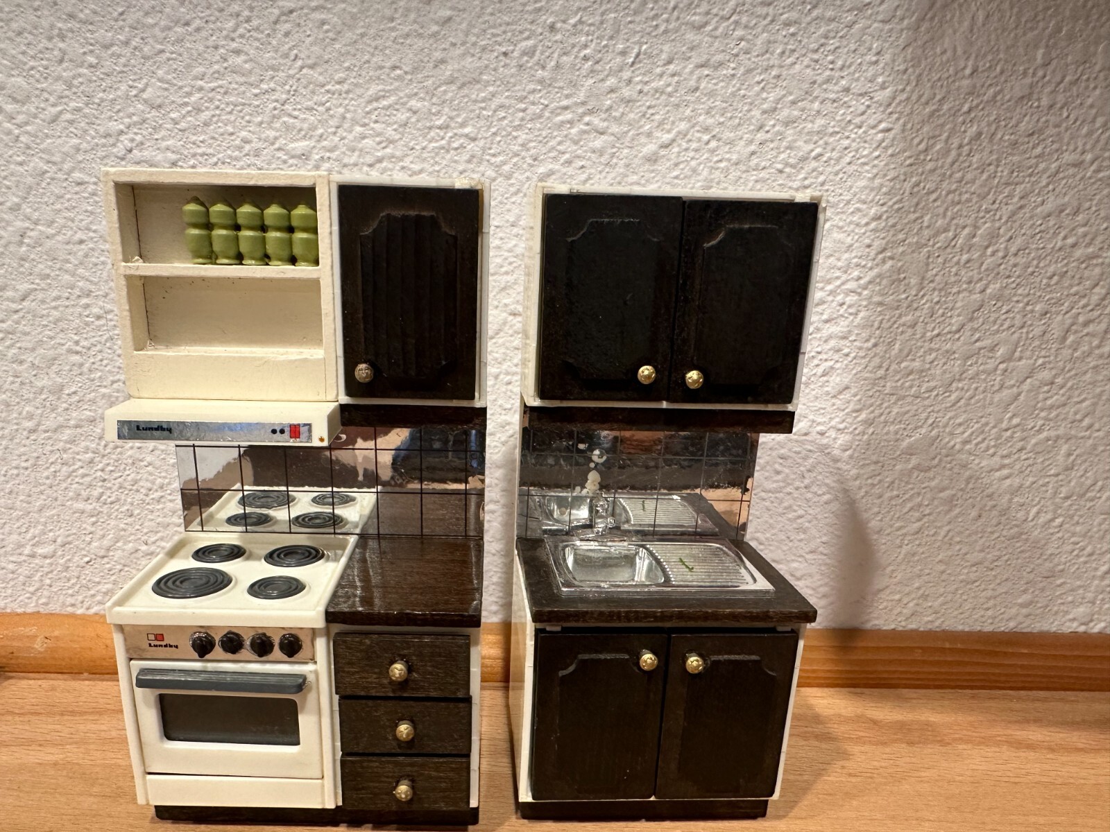 スウェーデン キッチン ミニチュア '70 Lundby☆アンティーク