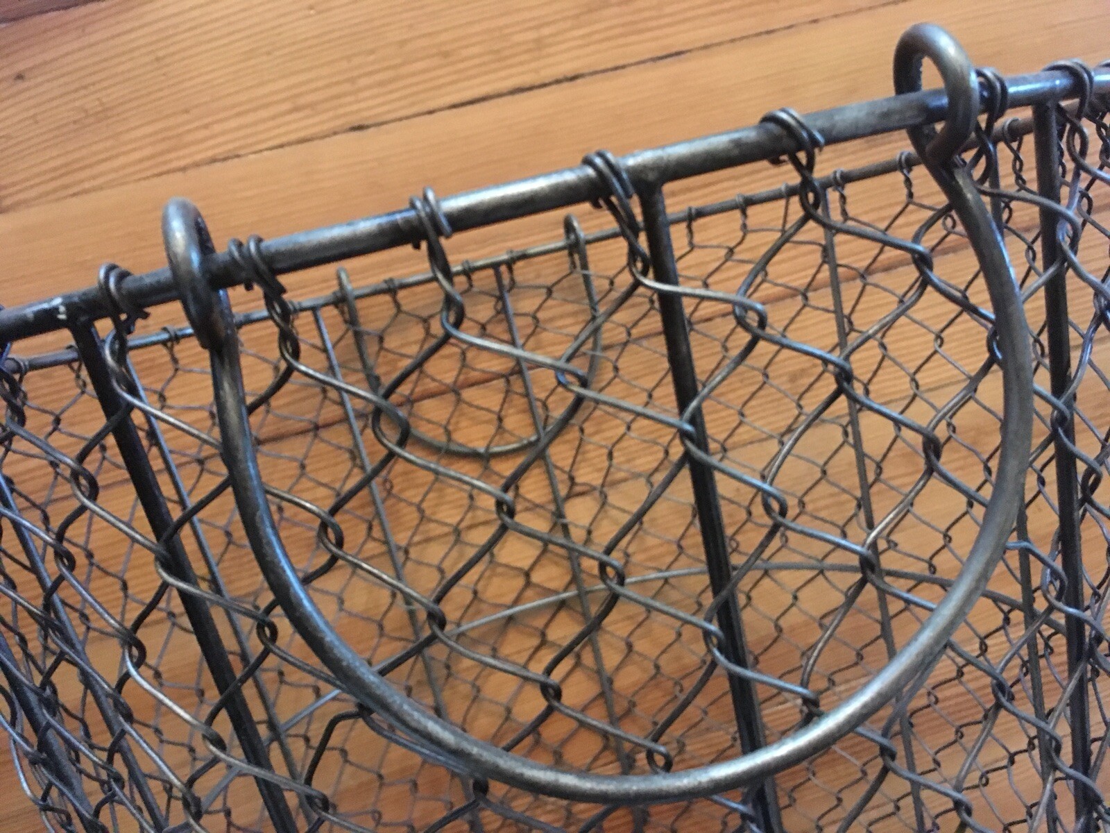 Vintage Large Chicken Wire Egg Basket Chickens Poultry Hens Backyard Chickens