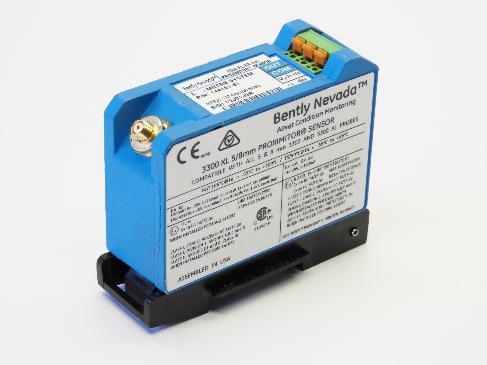 Bently Nevada 144181-51, 3300 XL 5/8mm Proximitor Proximity Bently Nevada 144181-51, 3300 XL 5/8mm Proximitor Proximity