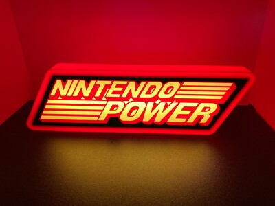 Nintendo Power 3d Printed Led Sign