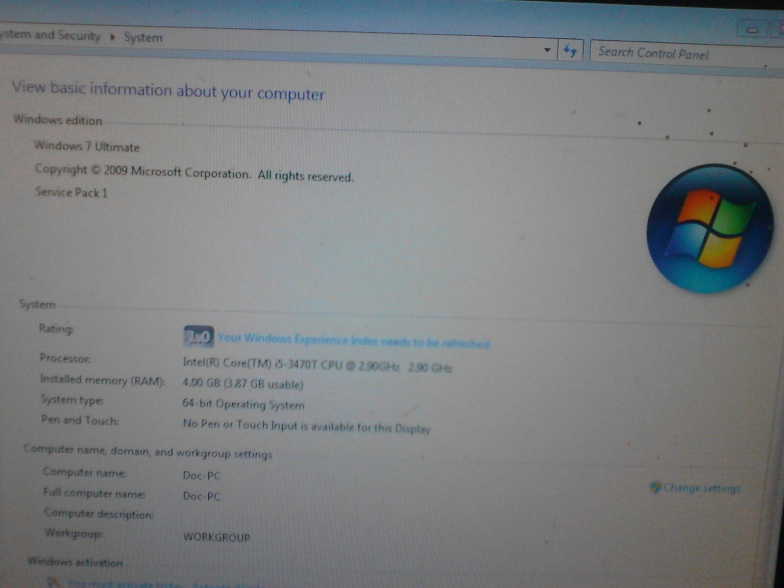 i5-3470t cpu intel processor