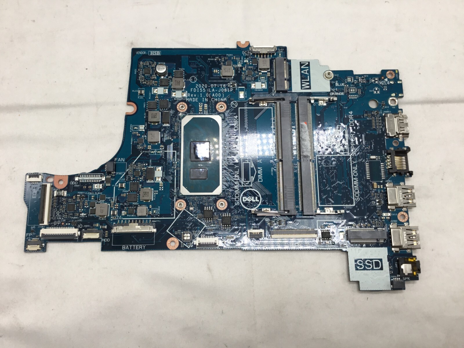 Dell inspiron3593 i5-1035G1メモリー8GBマザーボード Dell inspiron3593 i5-1035G1メモリー8GBマザーボード