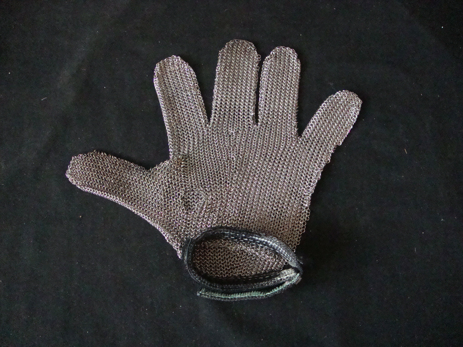 Vintage Chain Mail Mesh Safety Glove - Small, Ambidextrous - AS IS