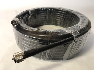 75FT LMR400 COAX COAXIAL ULTRA LOW LOSS CABLE w/ MALE PL-259 CB HAM RADIO USA. Buy it now for 99.0