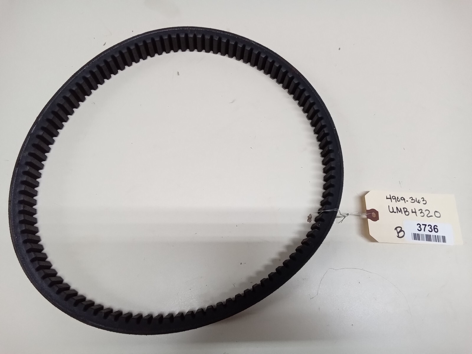 MARSHALL DRIVE BELT UMB4320 4909-363 CAME OFF 2000 YAMAHA MARSHALL DRIVE BELT UMB4320 4909-363 CAME OFF 2000 YAMAHA