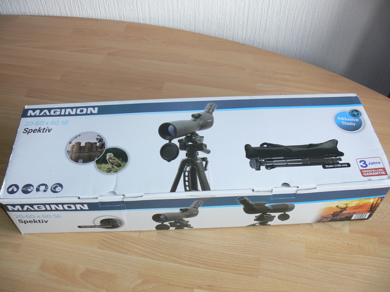 Maginon Spektiv mit Stativ 20-60x60 SE 