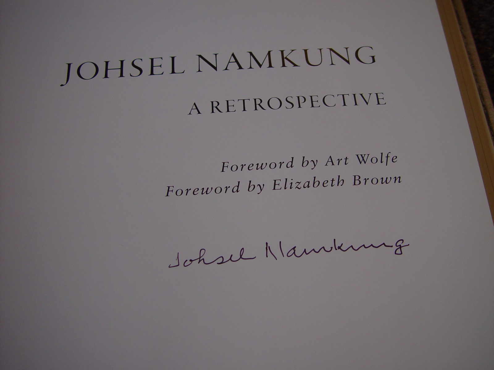 JOHSEL NAMKUNG A RETROSPECTIVE SIGNED