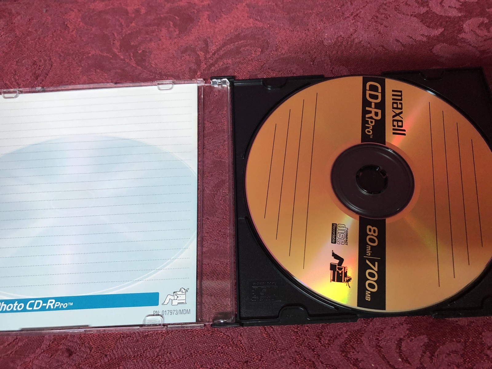 NEW! UNUSED! Single (1) Maxell Photo CD-R Pro Blank Disc And Case SHIPS NOW!