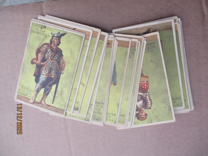 Lot  45 Chromo  Histoire France Rois Celebrites Bonzel Haubourdin