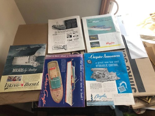 5 Pc Lot The Rudder Magazines 1945-1954 Yacht Sailing Boating Ocean Canoe