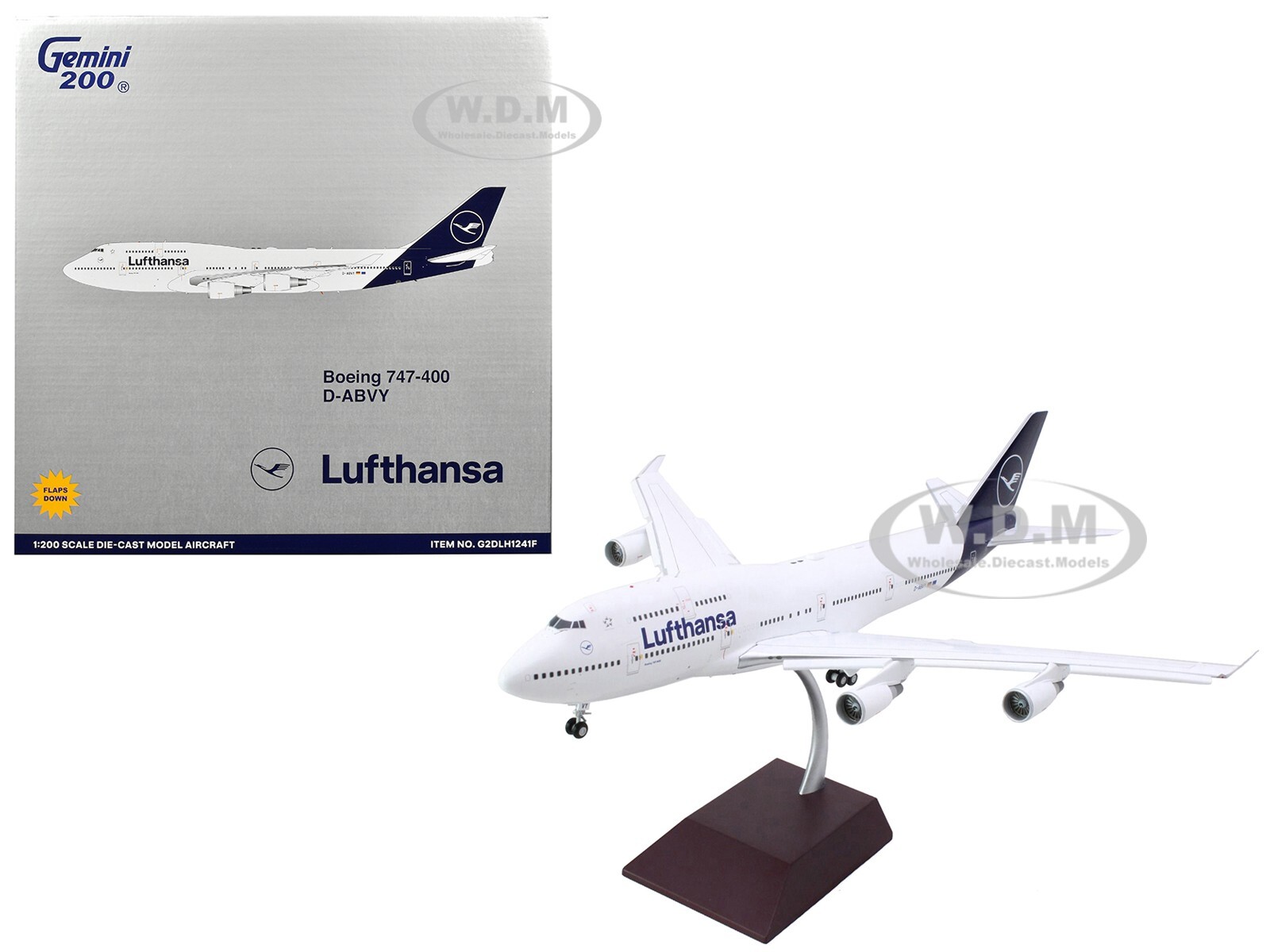 航空機・ヘリコプター 1/200 Lufthansa BOEING 747-400 BOEING 747-400 AIRCRAFT W/FLAPS DOWN 