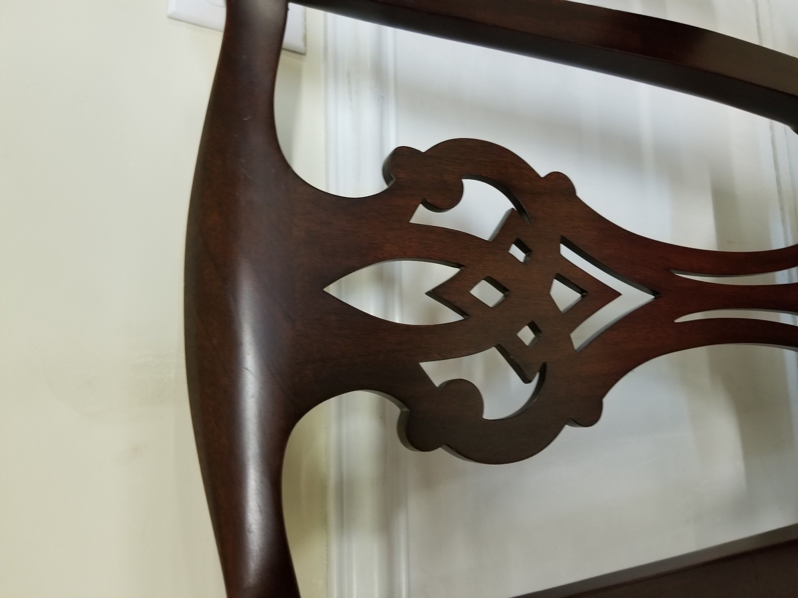 PAIR HENKEL HARRIS CHAIRS MAHOGANY CHIPPENDALE 102S