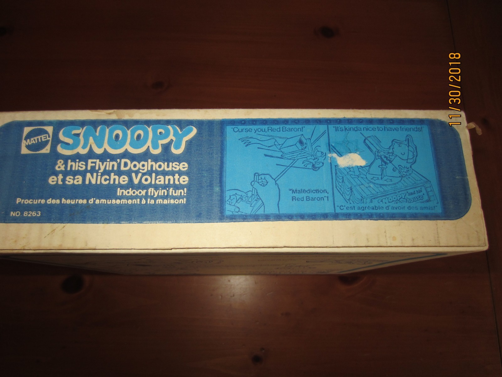 1973 Mattel Snoopy & His Flyin' Doghouse Red Baron w/Box New- Vertibird